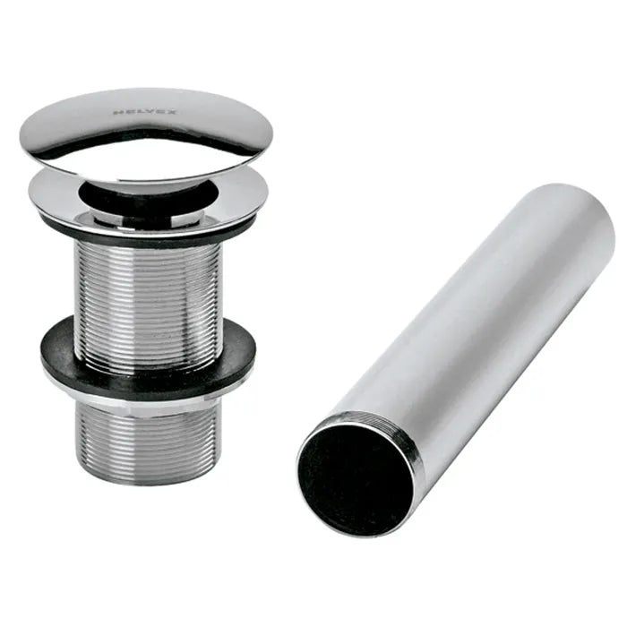 CONTRA DE LAVABO DE PUSH CROMO HELVEX 1A