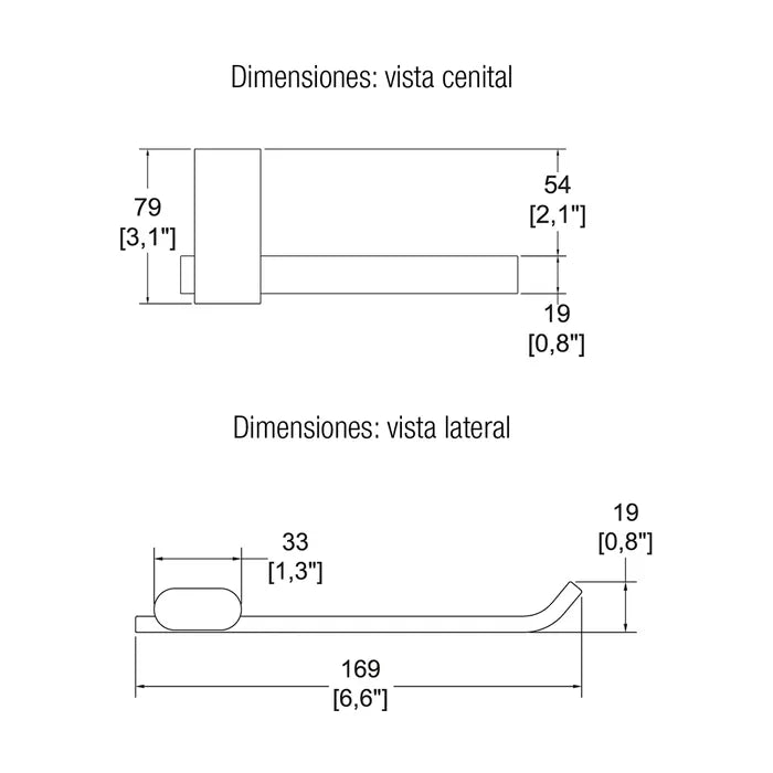 PORTAPAPEL PREMIER ÉBANO HELVEX 1A