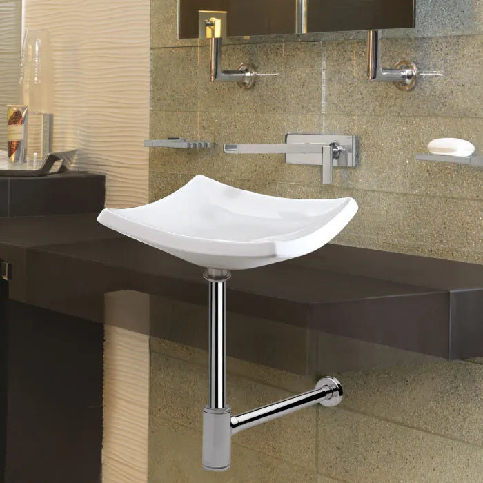 CESPOL PARA LAVABO CON REGISTO CROMO HEL