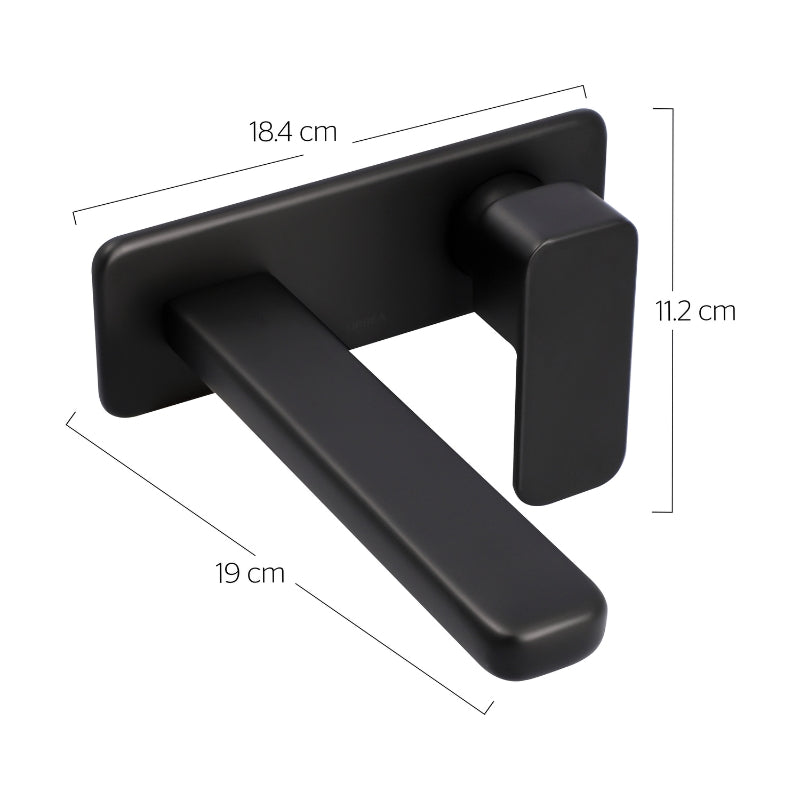 MONOMANDO A MURO PARA LAVABO ITUA (9437NY.2) NEGRO URREA