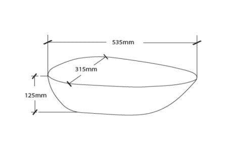LAVABO DE SOBREPONER AERO SIN PERF. AMER