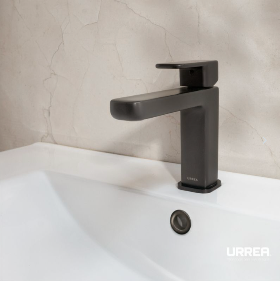 MONOMANDO CORTO PARA LAVABO ITUA (9433NY.2) NEGRO URREA