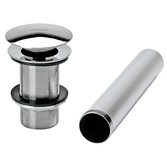 CONTRA DE LAVABO DE PUSH CROMO HELVEX 1A