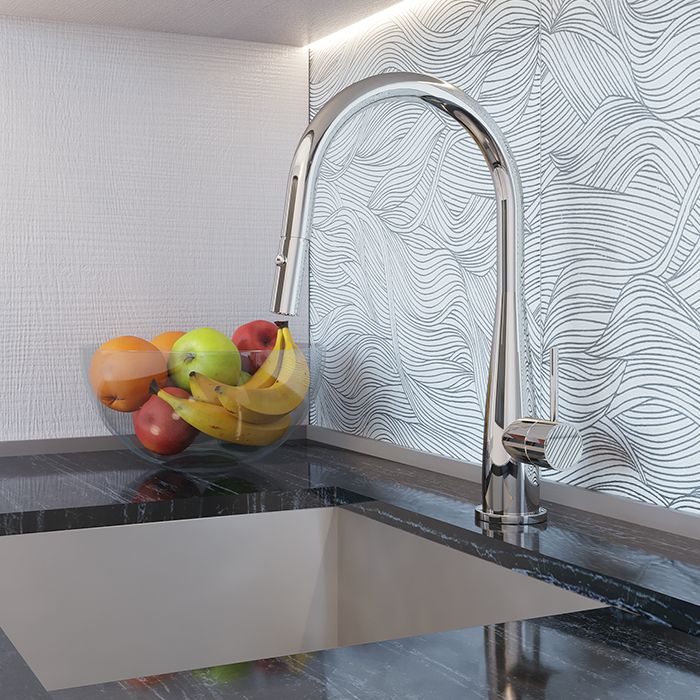 MONOMANDO LLAVE DE COCINA E-309 CROMO HELVEX