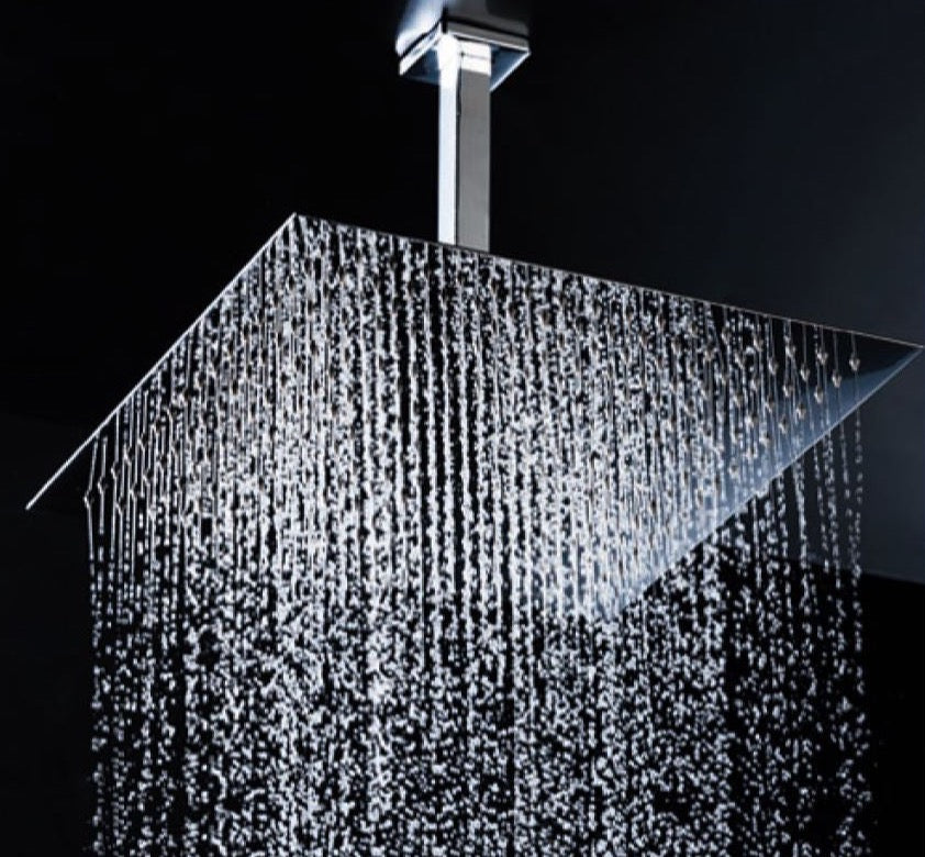 REGADERA DUCHA EFECTO LLUVIA  CUADRADA 4
