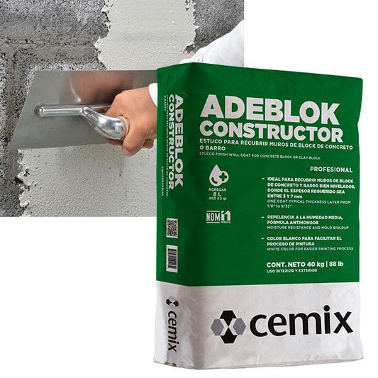 PASTA ADEBLOCK CONSTRUCTOR BLANCO 40 KGM