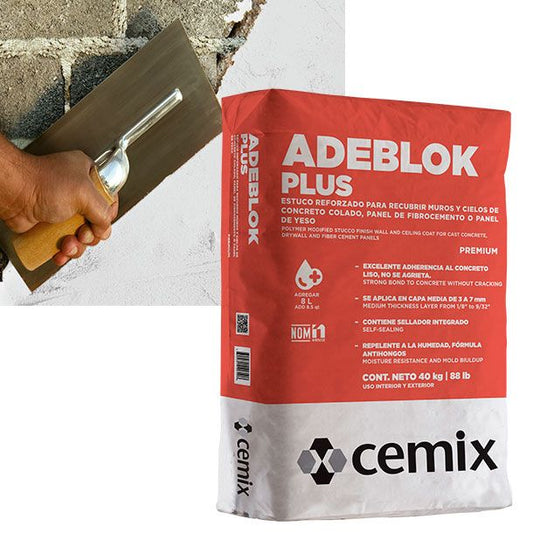 PASTA ADEBLOCK PLUS AP BLANCO 40 KGM CEM