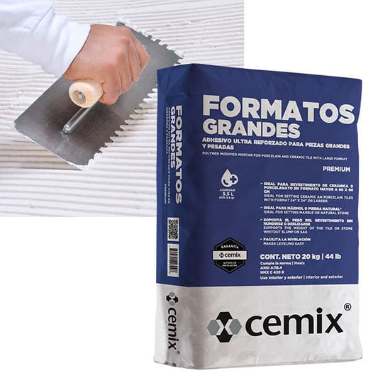 ADHESIVO FORMATOS GRANDES BLANCO 20 KGM