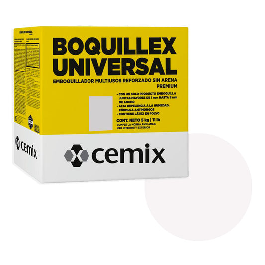 BOQUILLEX UNIVERSAL BLANCO 5 KGM CEMIX 1