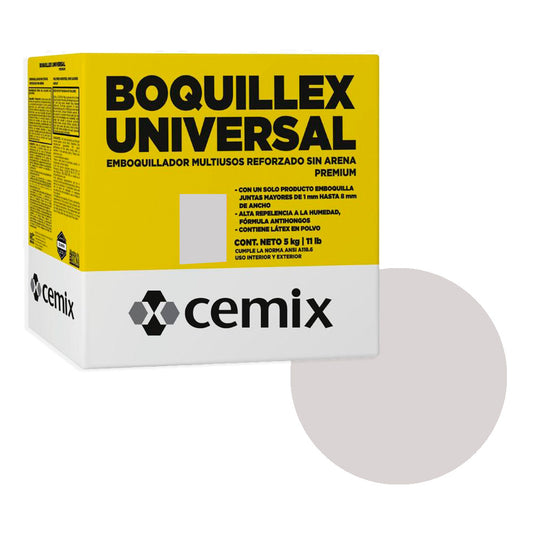 BOQUILLEX UNIVERSAL PLATA 5 KGM CEMIX 1A