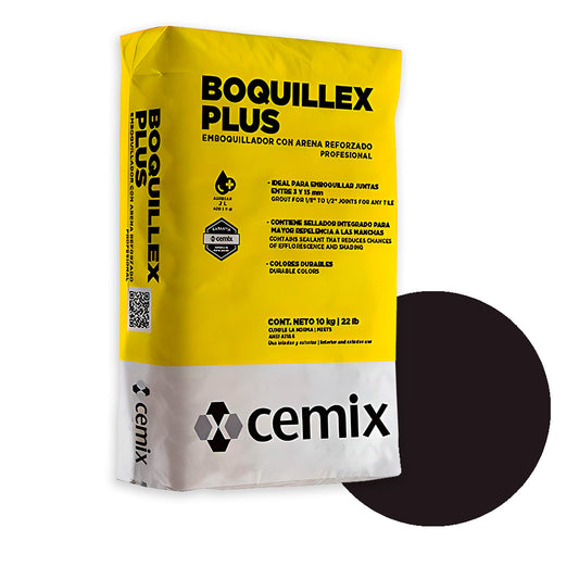 BOQUILLEX PLUS NEGRO 10 KGM CEMIX 1A