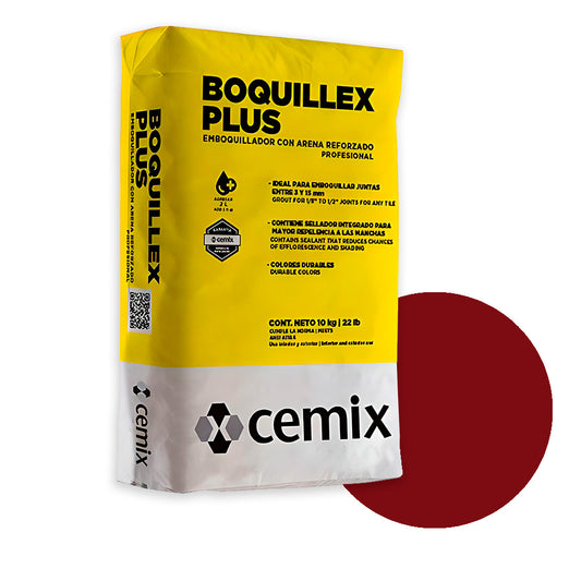 BOQUILLEX PLUS ROJO SALTILLO 10 KGM CEMI